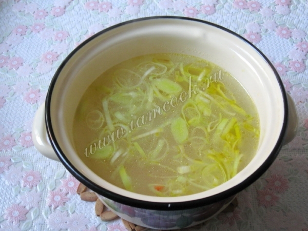 Бульон с обжаркой