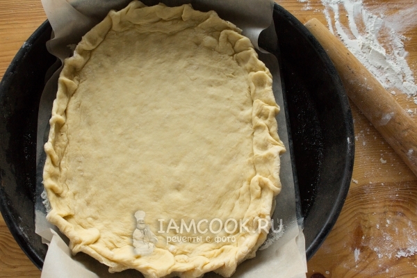 Тесто в сковороде