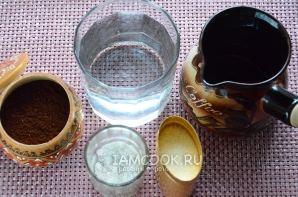 Ингредиенты для кофе эспрессо