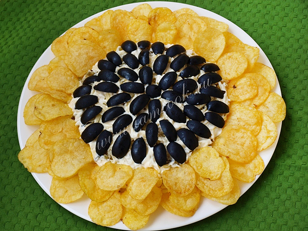 Рецепт салата Подсолнух