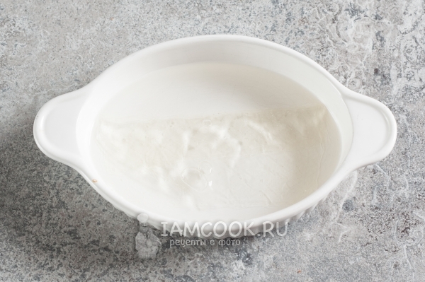 Замочить желатин в воде