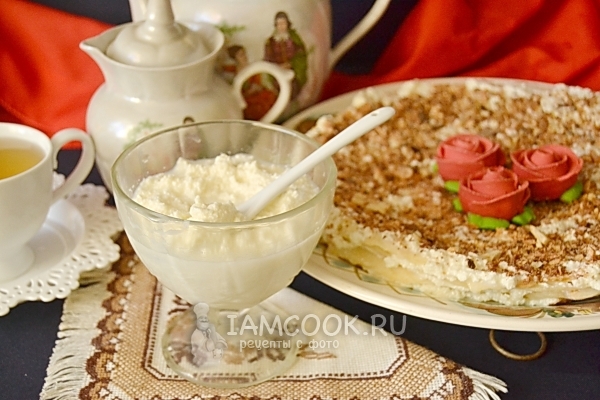 Фото заварного крема для «Наполеона»