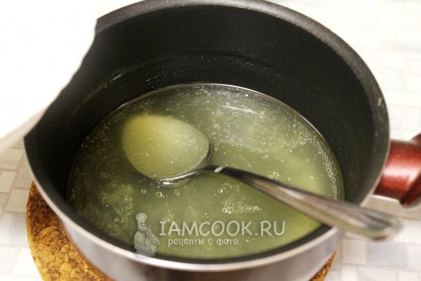 Влить желатин