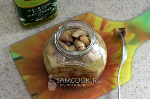 Рецепт шампиньонов, маринованных в лимонном соке и коньяке