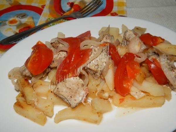 рецепт свинины тушеной с картофелем