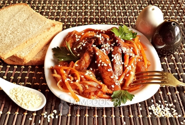 Фото мяса в кисло-сладком соусе