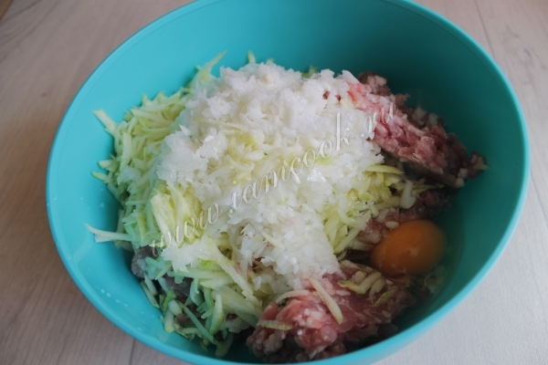 Фарш для кабачковых котлет