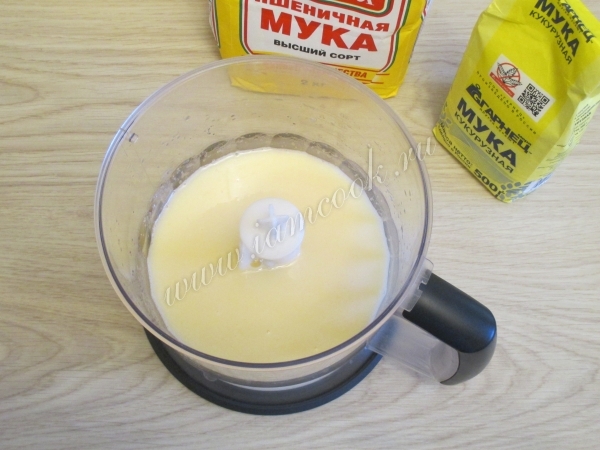 Добавить муку и разрыхлитель