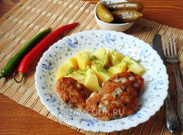 Рецепт котлет с индейкой и грибами