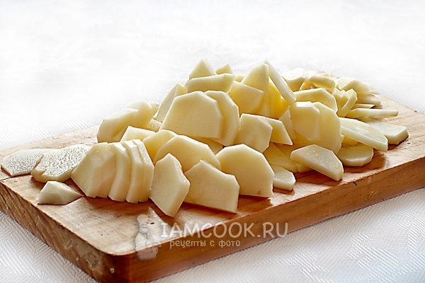 Порезать картофель