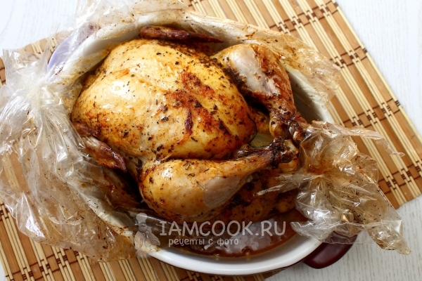 Курица запеченная в пакете