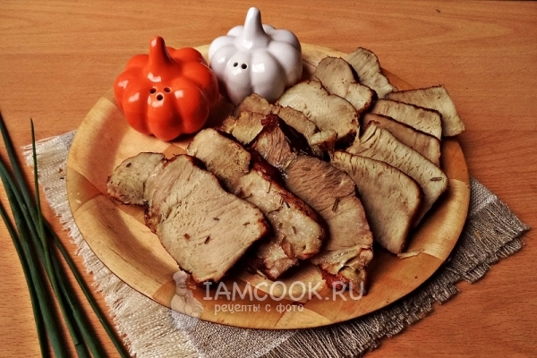 Рецепт свинины в луковой шелухе