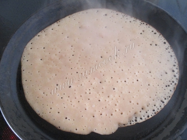 Жарим гречневые блины