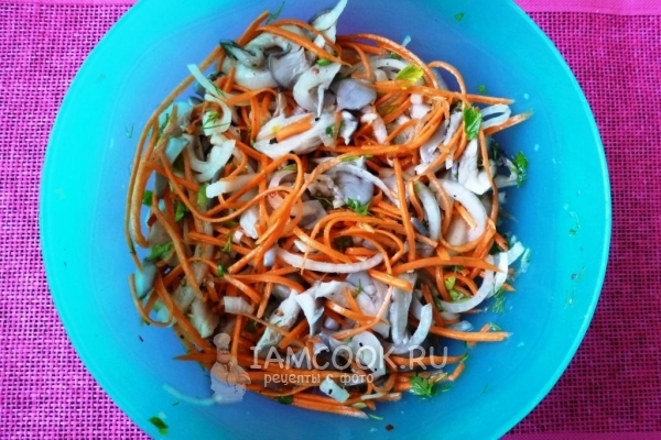 Готовые вёшенки по-корейски