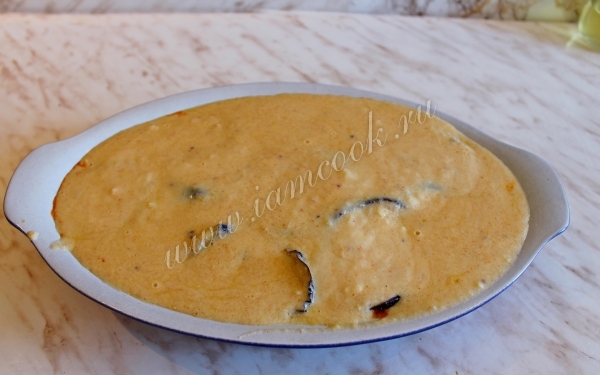 Залить соус бешамель