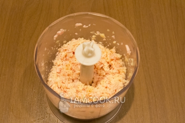Измельчаем начинку
