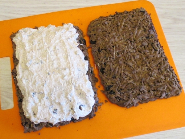 Слои торта Каракуль