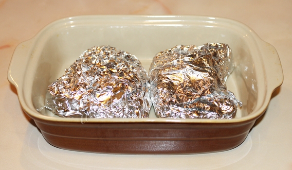 Корейка на кости в фольге