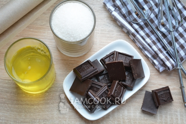 Ингредиенты для безе с шоколадом