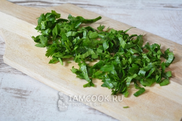 Порезать петрушку