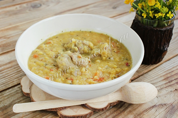 Рецепт гороховой каши с мясом