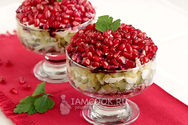 Рецепт гранатового салата