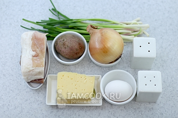 Ингредиенты для картофельной драчены
