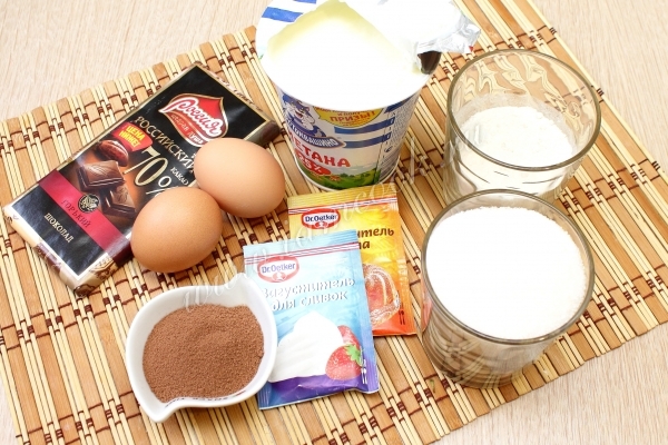 Ингредиенты для торта Шоколадный трюфель