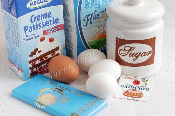 Ингредиенты для рулета Трюфель