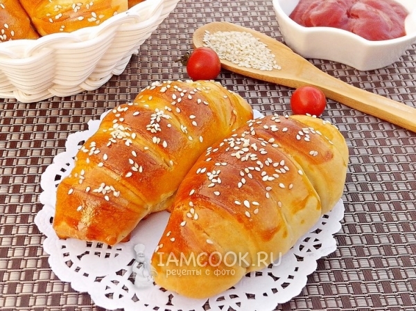 Готовые сосиски в тесте в духовке