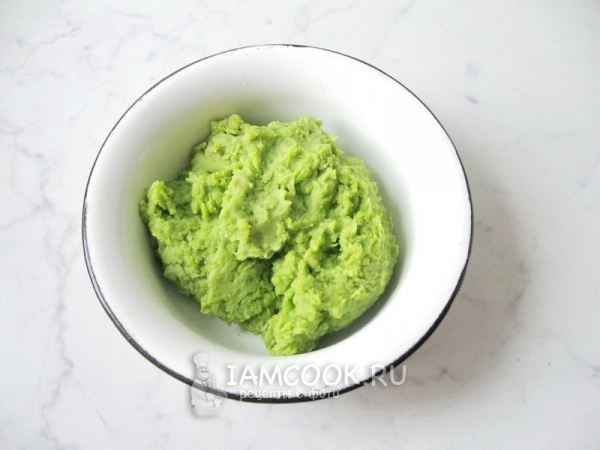 Взбить зеленый горошек