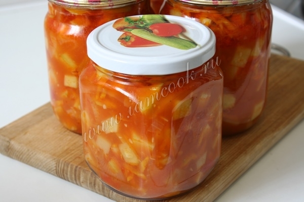 Кабачковый салат на зиму