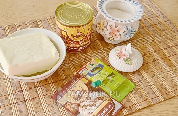 Ингредиенты для крема для бисквитного торта