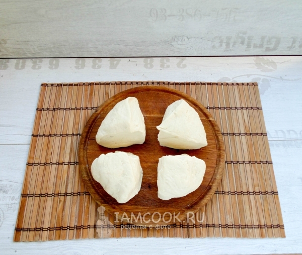 Поделить тесто на части