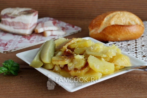 Фото жареного картофеля с майонезом в мультиварке