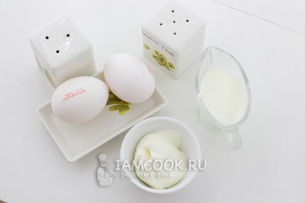 Ингредиенты для парового омлета