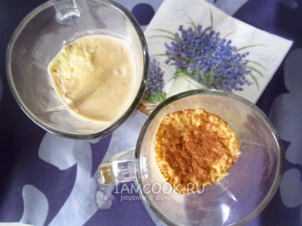 Готовый cырно-банановый десерт в микроволновке