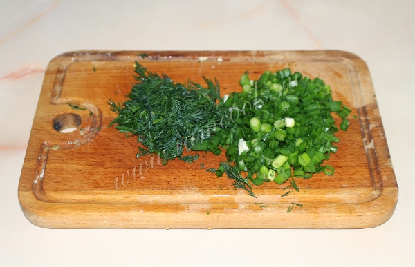 Порубленная зелень