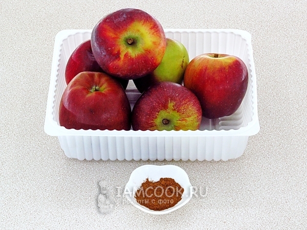 Подготовить яблоки и корицу