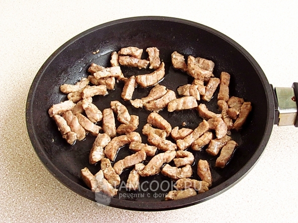 Пожарить мясо