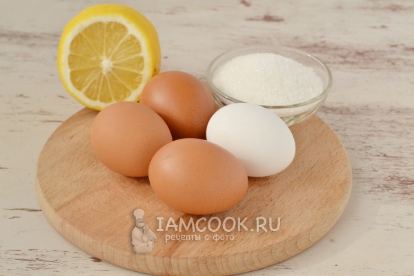 Ингредиенты для пирожных безе