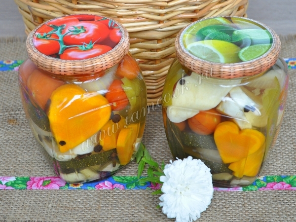 Рецепт ассорти из овощей на зиму