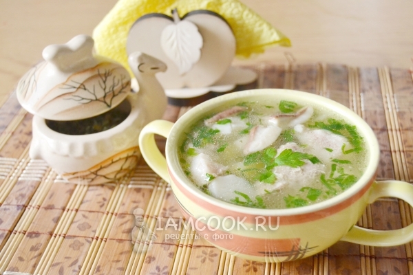 Фото грибного супа с мясом