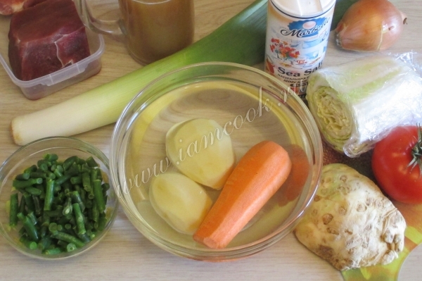 Ингредиенты для супа чорба