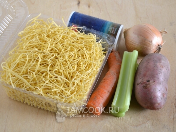 Ингредиенты для супа из утки