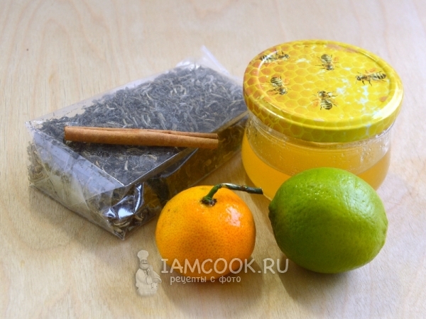 Ингредиенты для чайного коктейля «Белая Обезьяна»