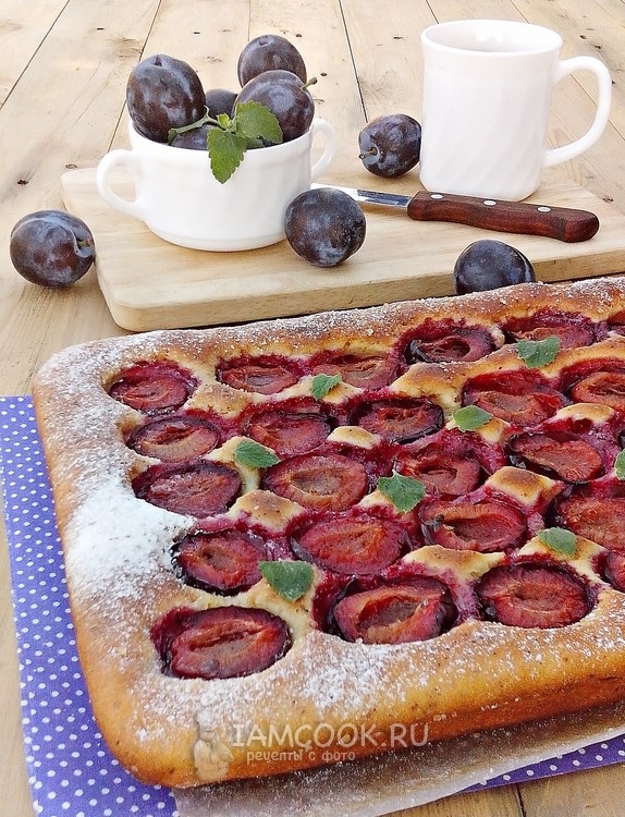 Фото пирога со сливами