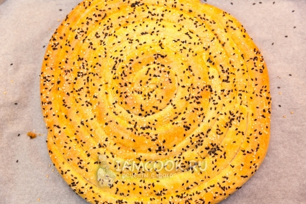 Рецепт пирога на творожном тесте «Спираль»