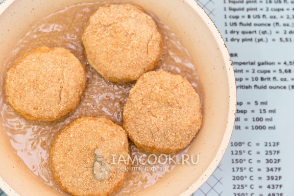 Пожарить куриные биточки