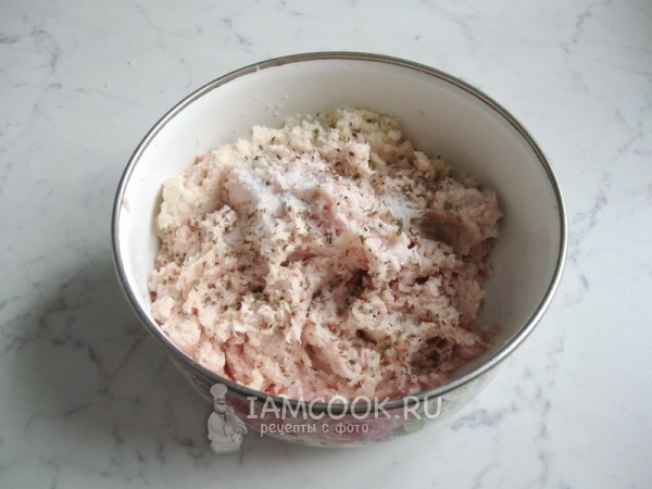 Приправить фарш